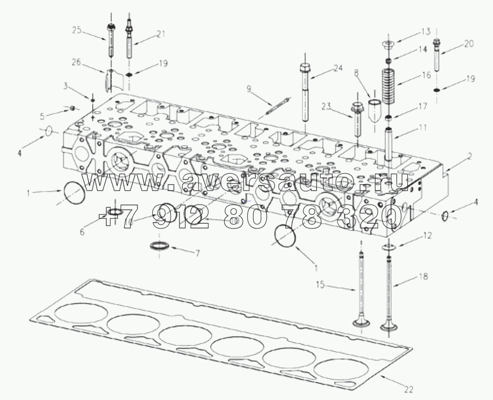  1S42591000201 Engine-cylinder head assembly