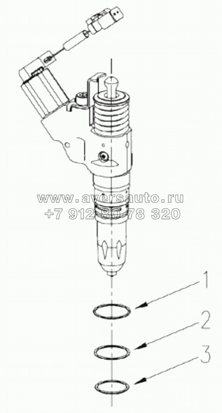  1S42591000201 Engine-injector assembly