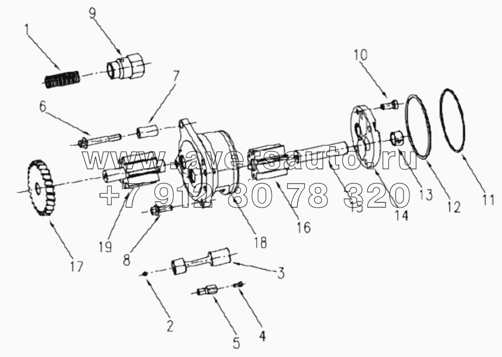  1S42591000201 Engine-engine oil pump