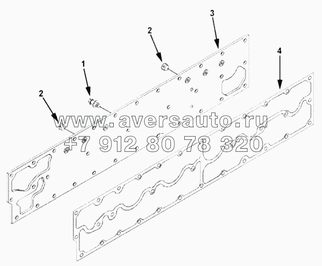  1S42591000201 Engine-water line, oil cooler