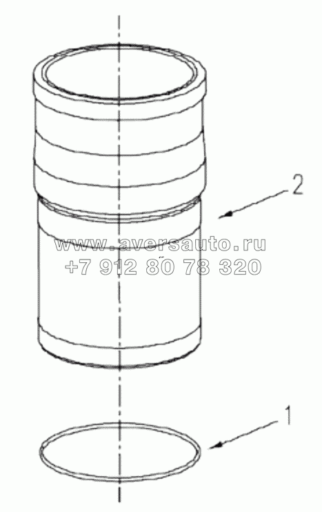  1S42591000201 Engine-cylinder liner