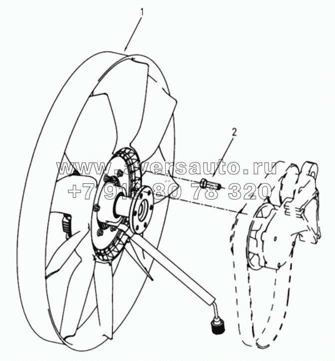  1S42591000201 Enginge-fan