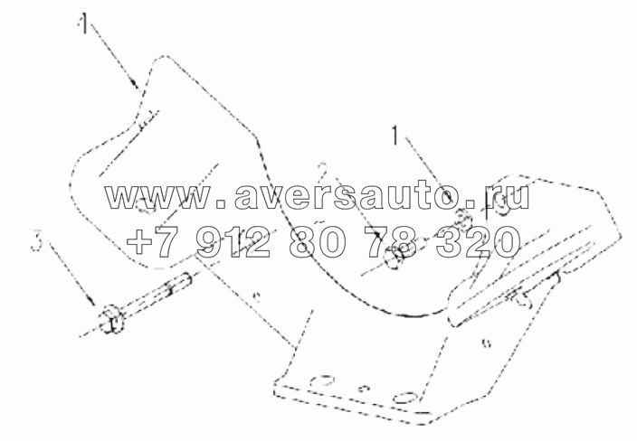  1S42591000201 Engine-front support for engine