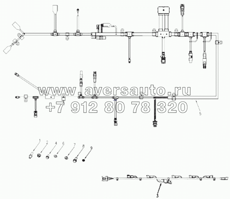  1S42591000201 Engine-harness, control module