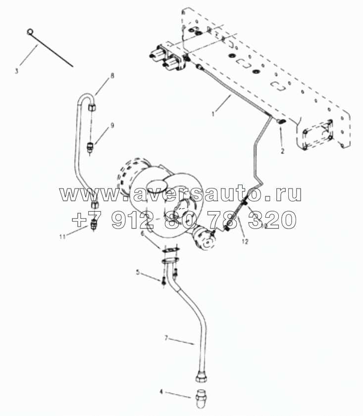  1S42591000201 Engine-booster piping-1