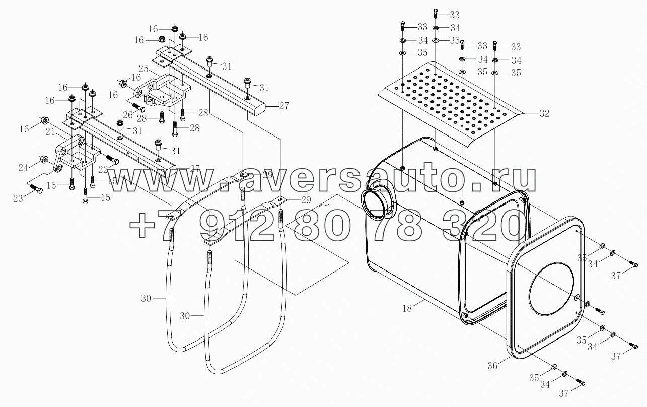  1S41891200601 Exhaust system-1