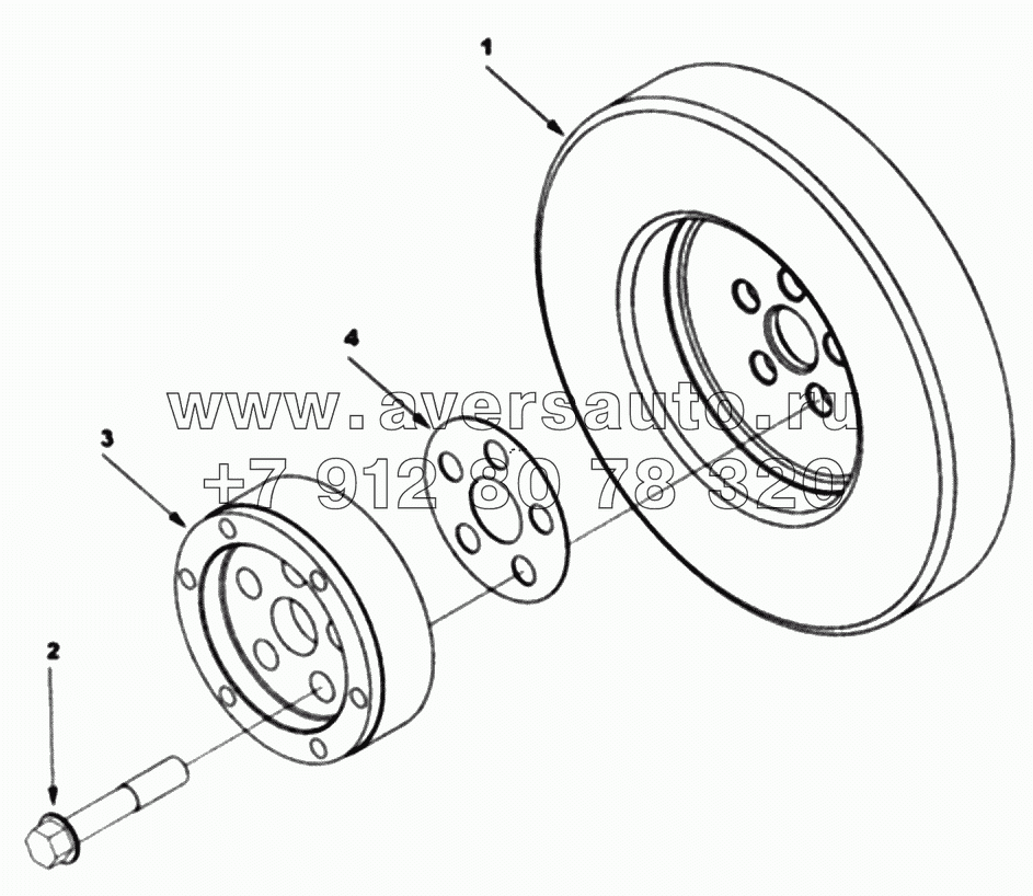  1S42591000201 Engine-vibration damper, crankshaft