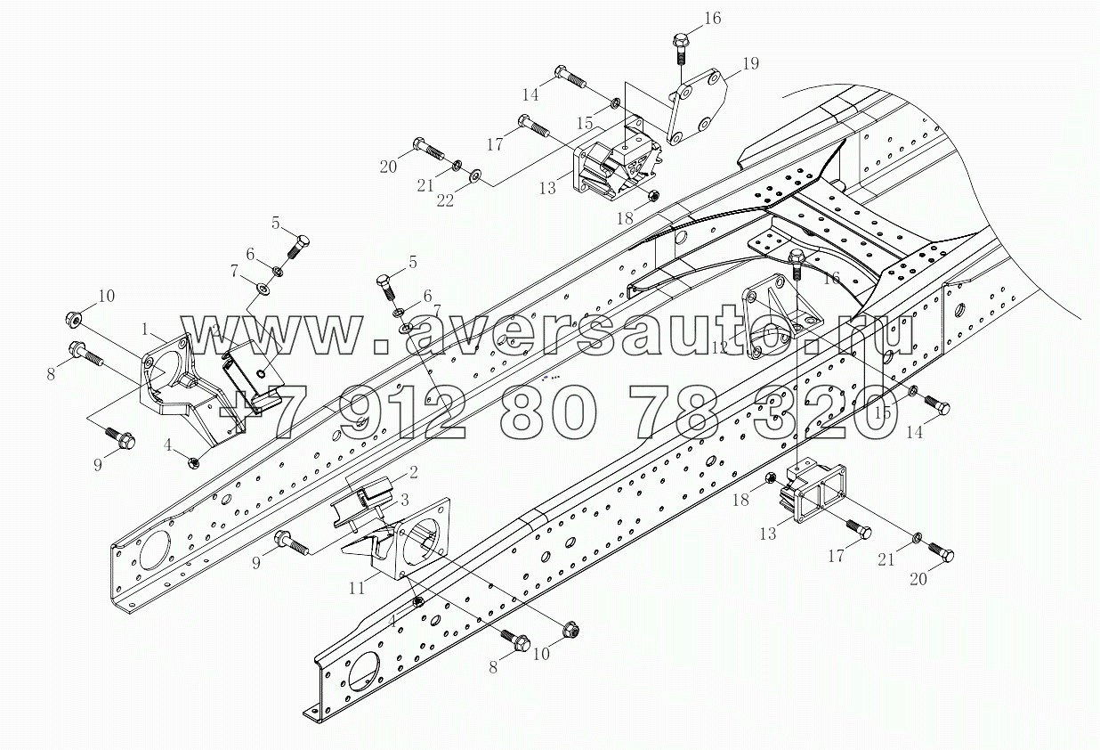  1S41891010201 Powertrain suspension (ISMe345 40)