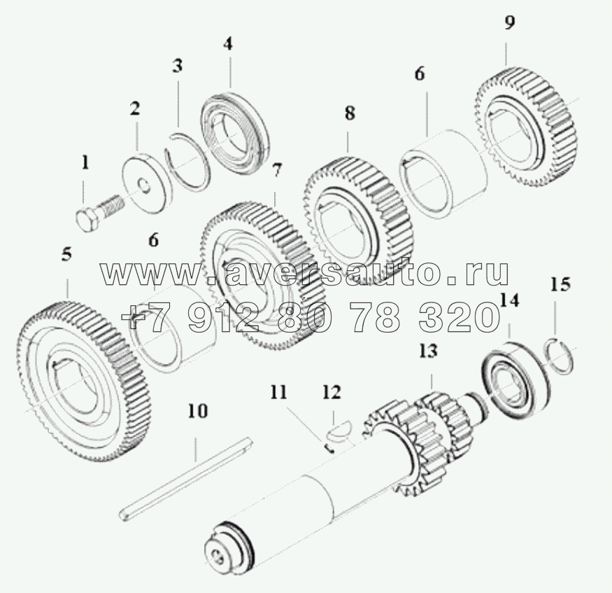  1S41891710701 Transmission assembly-countershaft assembly