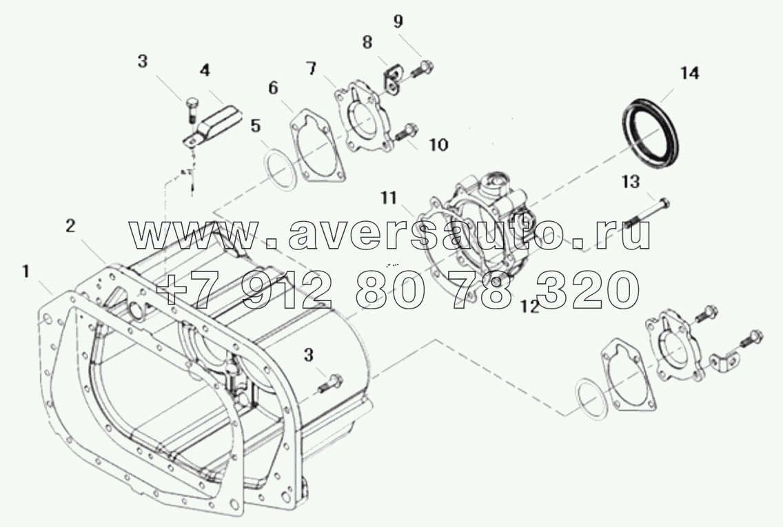  1S41891710701 Transmission assembly-secondary gearbox assembly