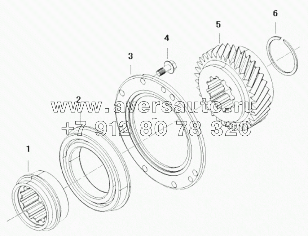  1S41891710701 Transmission assembly-secondary gearbox driving gear assembly