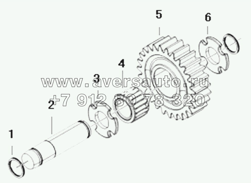  1S41891710701 Transmission assembly-reverse gear idle gear assembly