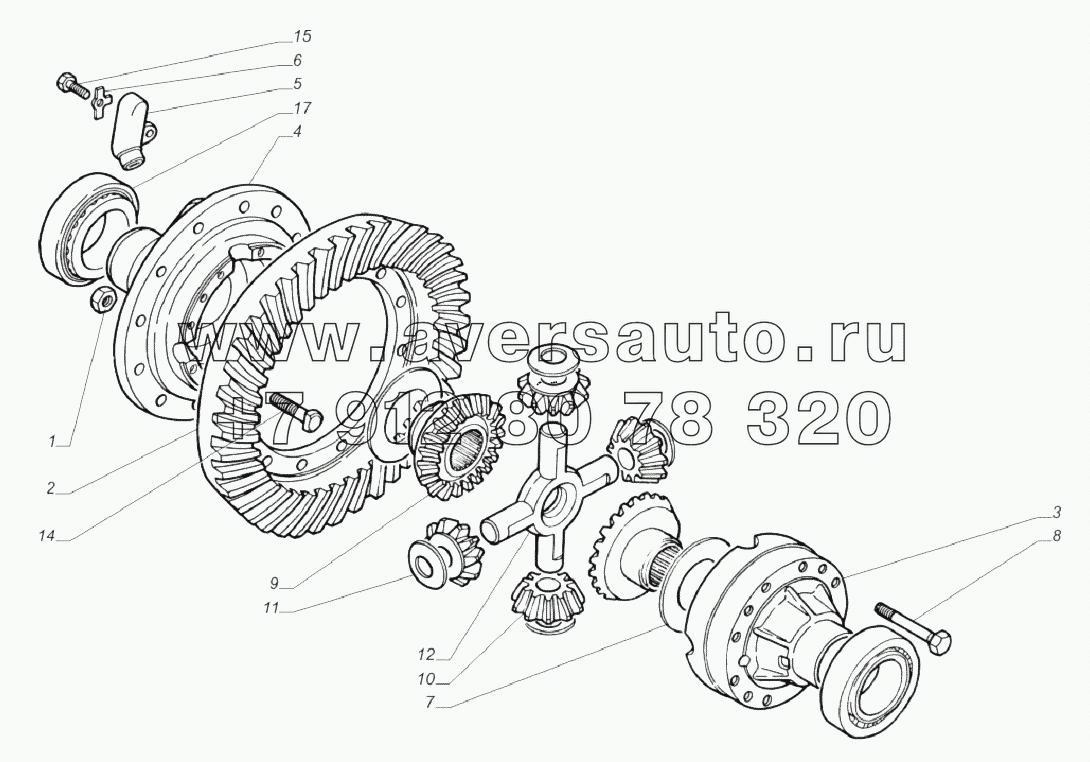 3306-2403010. Дифференциал заднего моста