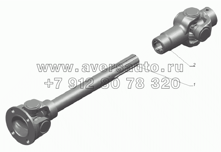 33081-4502110. Вал промежуточный лебедки