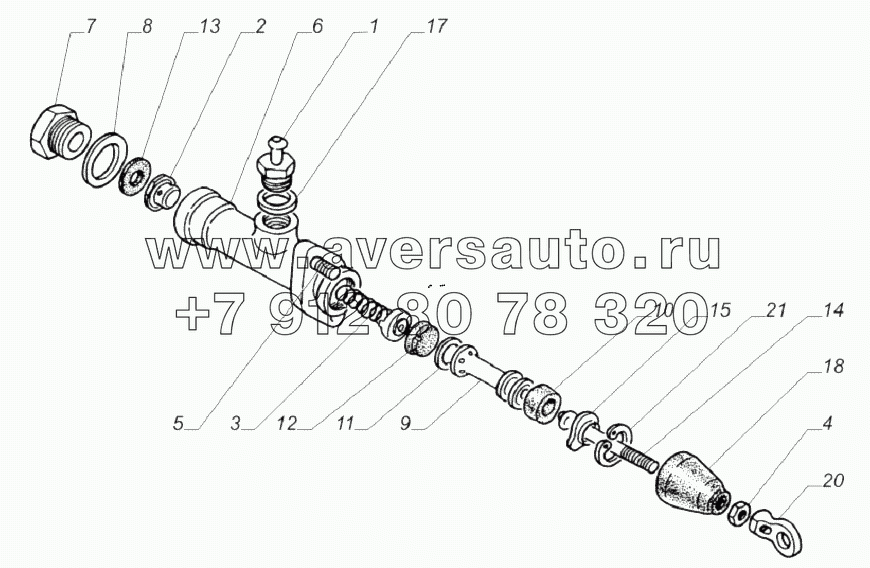 66-11-1602300. Цилиндр главный привода сцепления