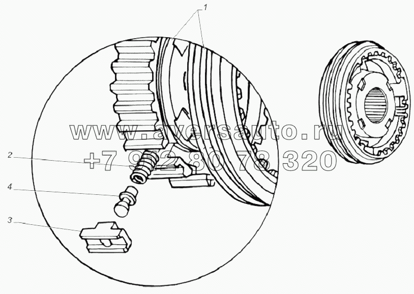 3309-1701121. Синхронизатор 4 и 5 передач