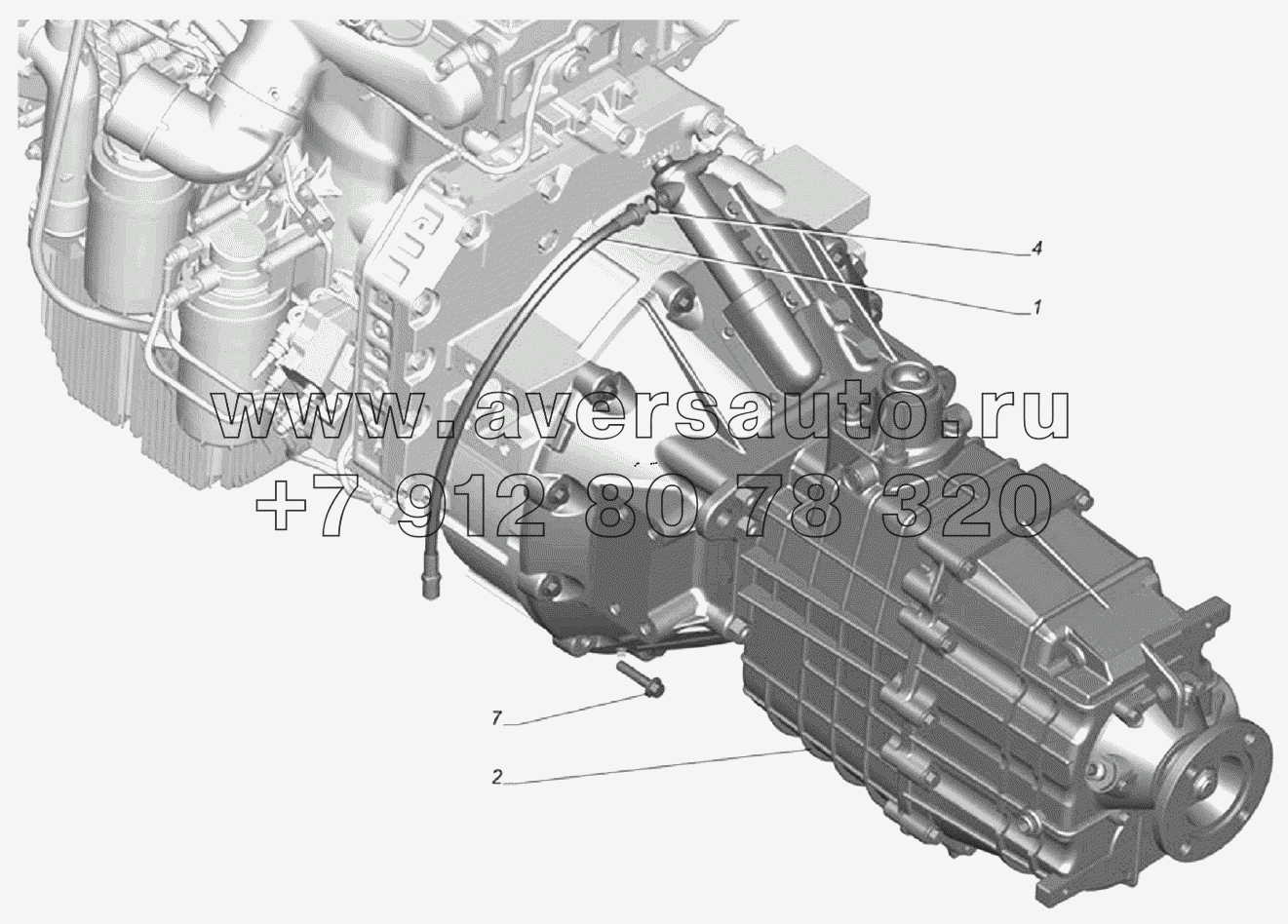 Установка коробки передач на двигатель 33106-1700007