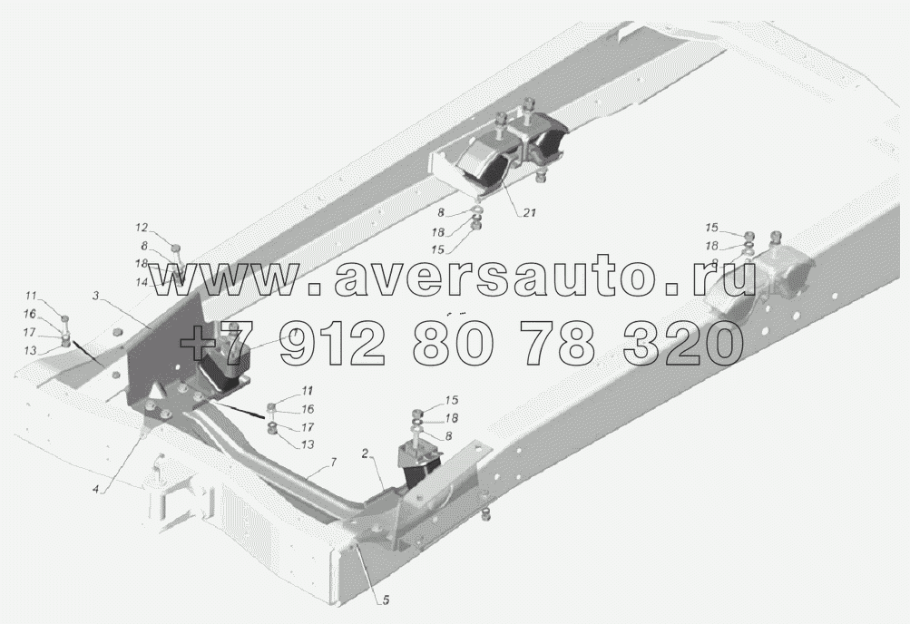 Установка подушек подвески двигателя 33106-1001001