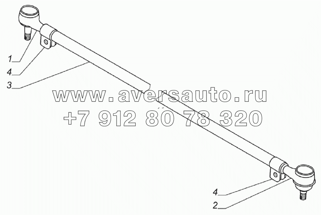 Тяга поперечная рулевая 33104-3414052-01