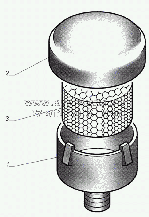 Фильтр воздушный гидровакуумного усилителя тормозов 4301-3553010
