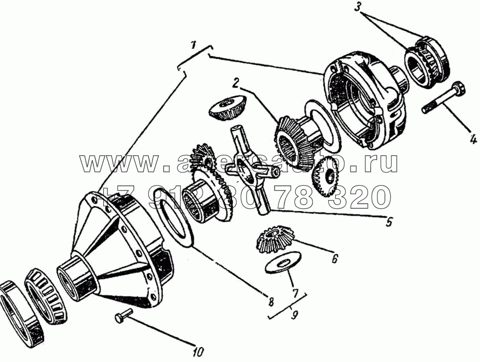 Дифференциал переднего моста