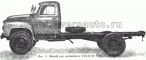 Общий вид автомобиля ГАЗ-52-01