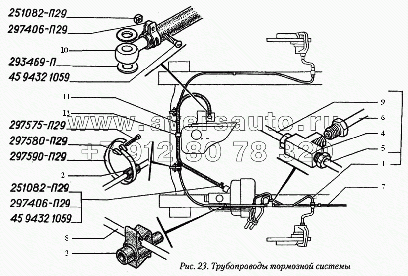 Трубопроводы тормозной системы