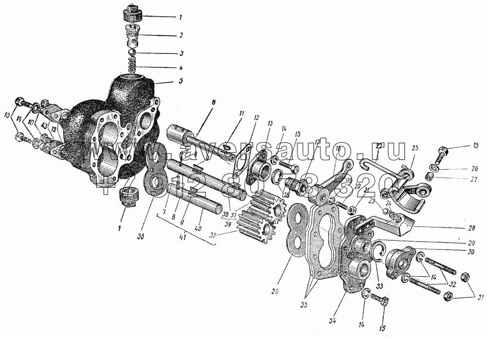 Насос опрокидывающего механизма для ГАЗ-93