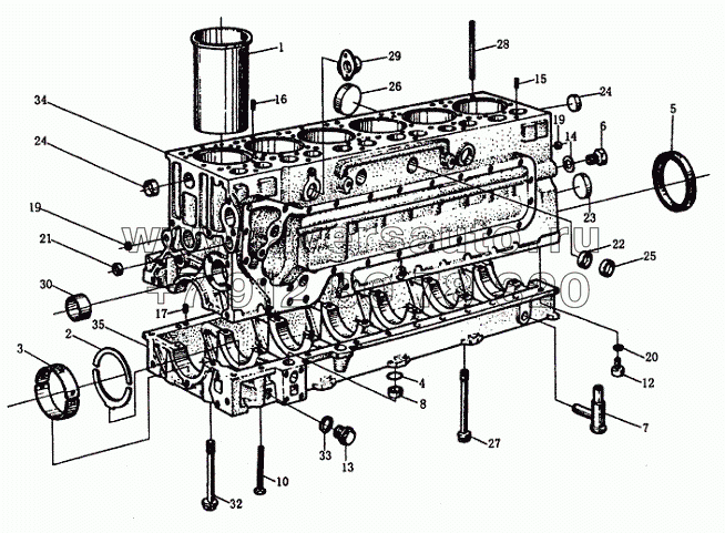 Блок цилиндров WD615