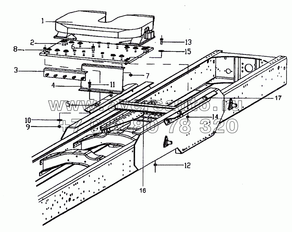 Седельное устройство 6x4,  6x6,  8x4