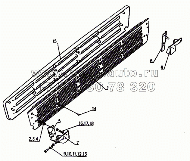 Решетка бампера