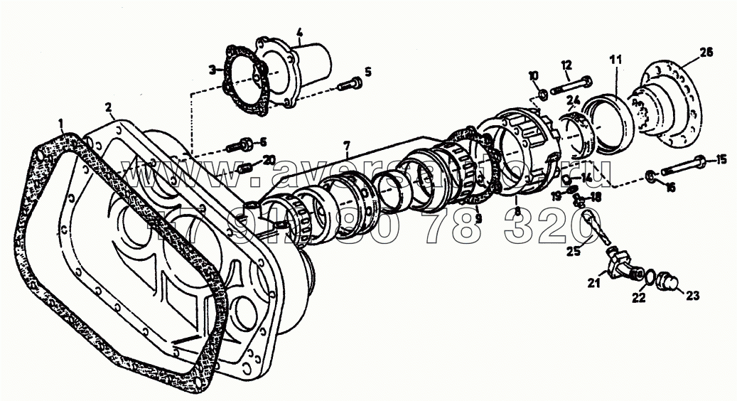 Задняя крышка в сборе Fuller