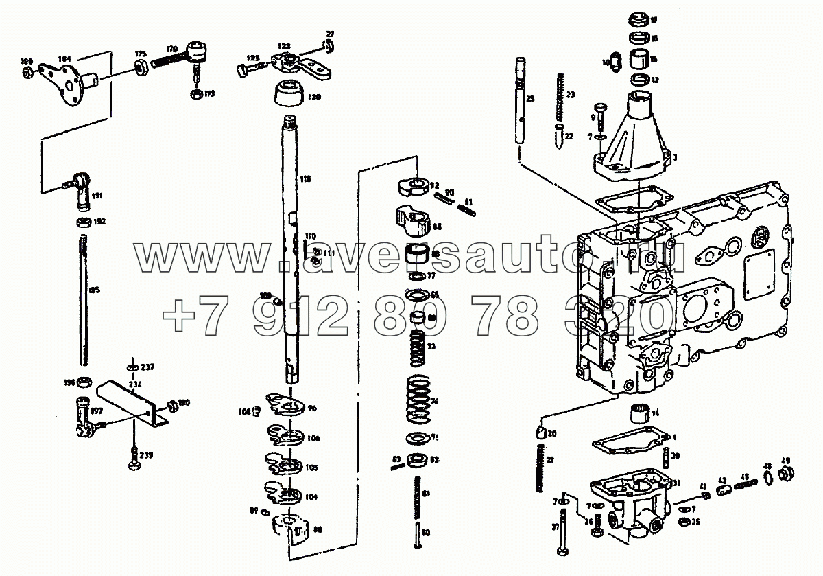 Механизм переключения передач коробки передач ZF