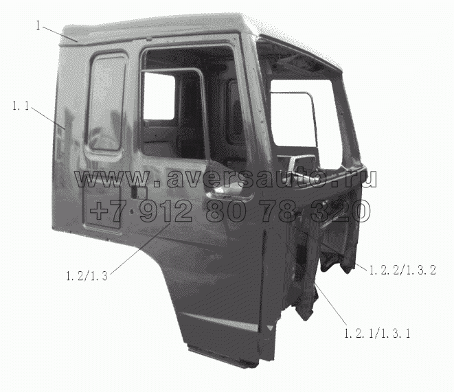  Length Driving cab with door (improved suspension)