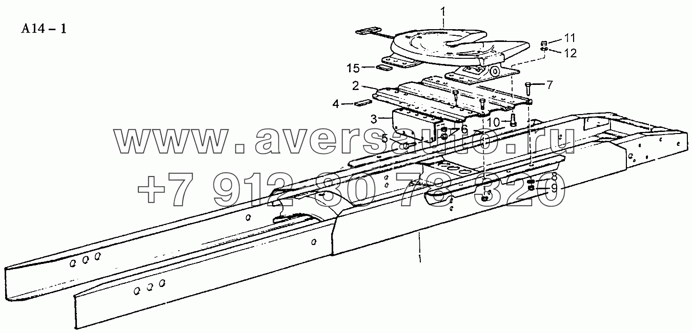 4x2 FIFTH WHEEL ASSEMBLY (A14-1)