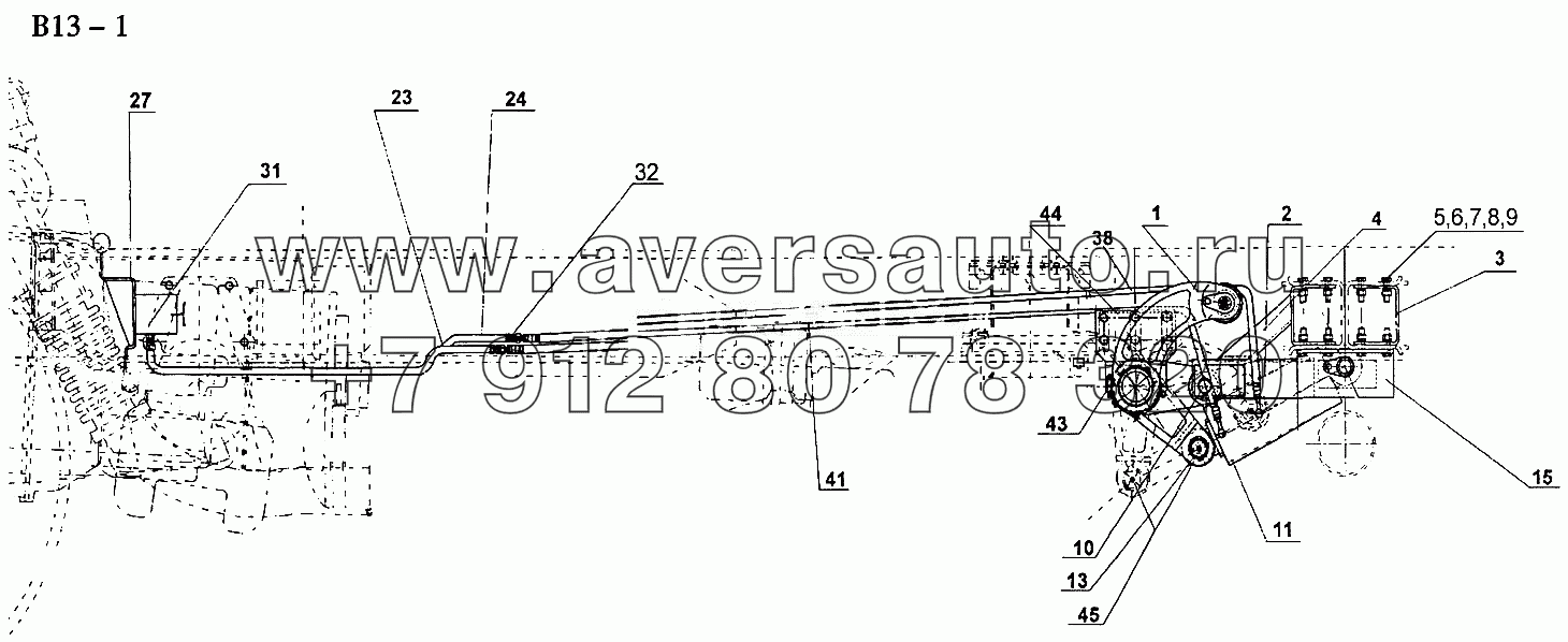 HYDRAULIC DEVICE FOR 6x2 TRAILING AXLE (B13-1)