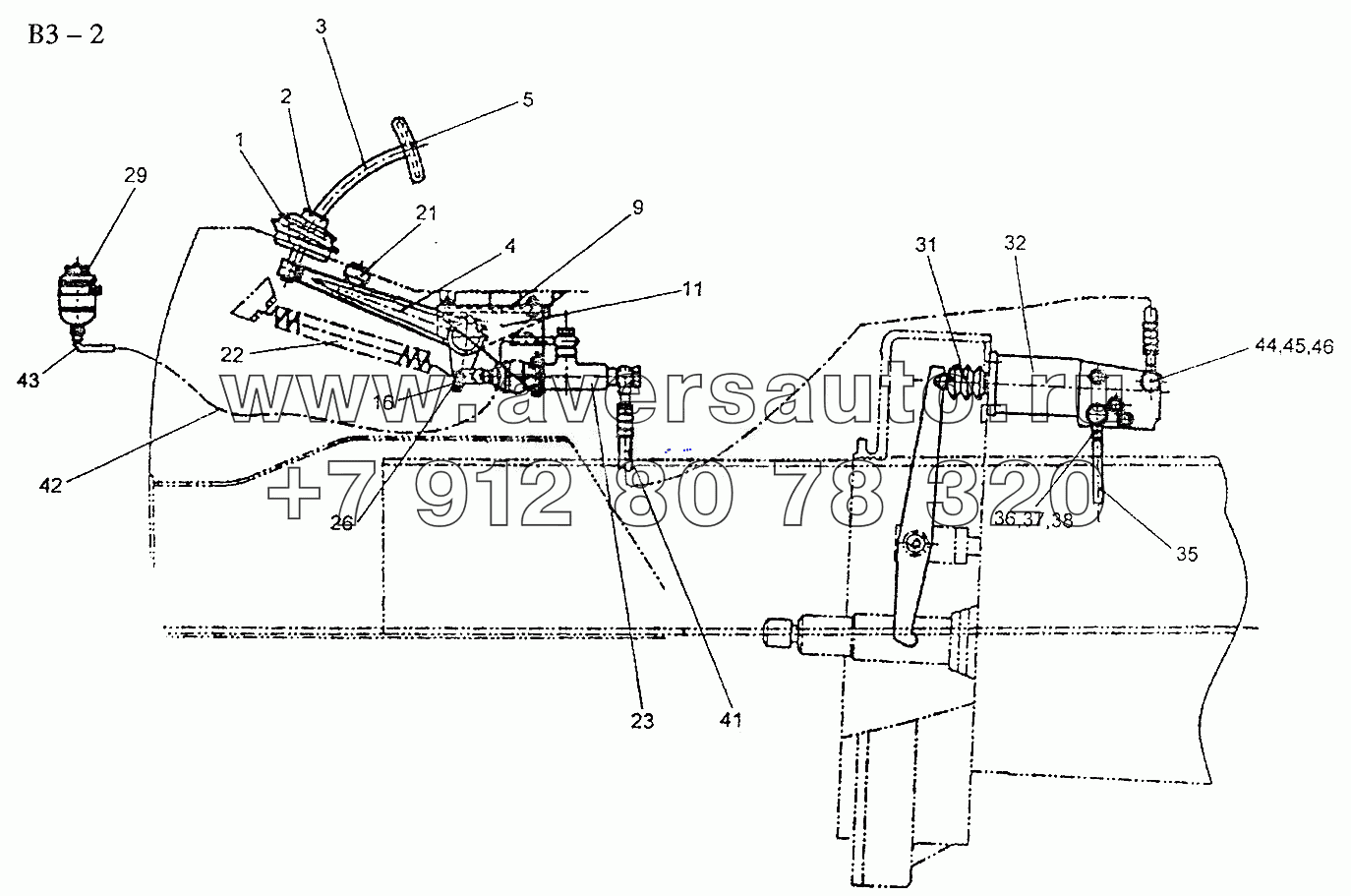 THE OPERATION SYSTEM OF Ф430MM CLUTCH (B3-2)