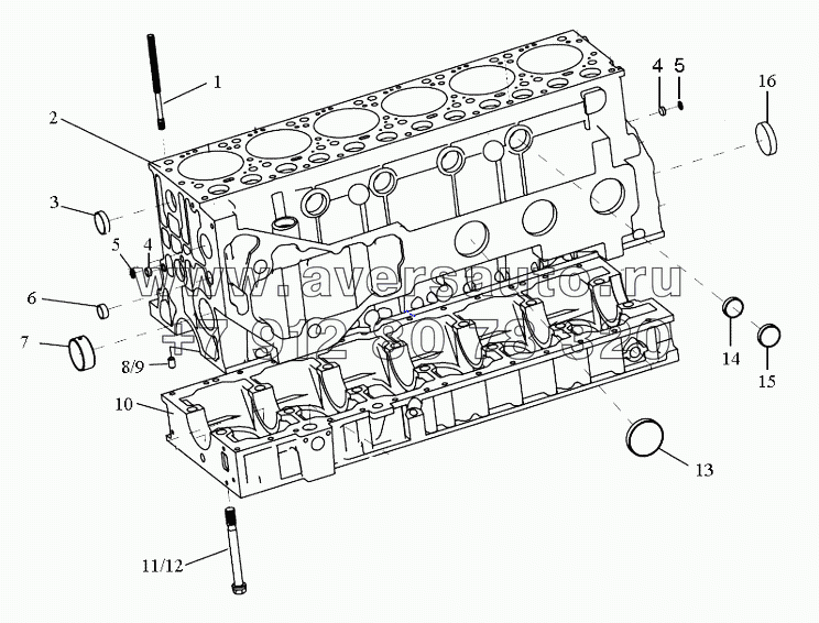  02A7A2 Cylinder Block Assy