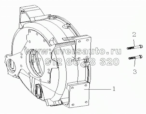  Fly Wheel Housing & Bolt