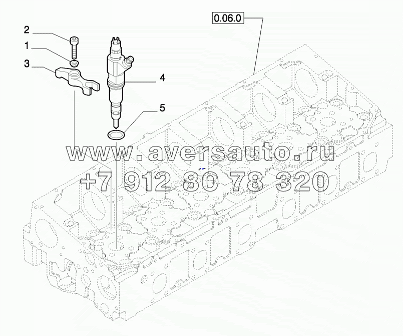 0.14.8(01) INJECTOR AND RELATED PARTS (504137249)