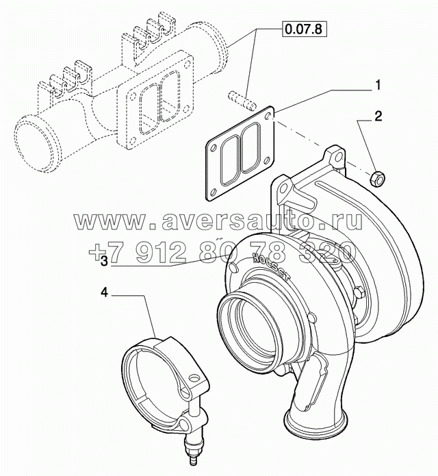 0.24.0(01) TURBOCHARGER AND RELATED PARTS (504129763)