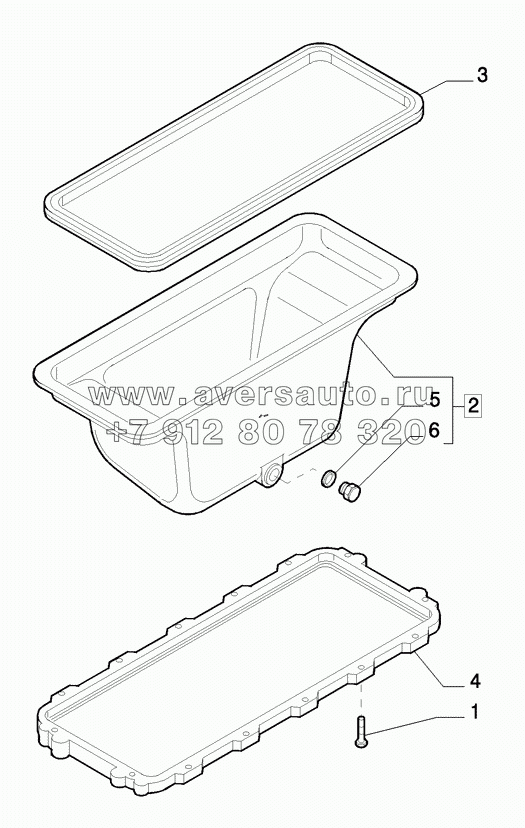 0.04.2(01) OIL SUMP AND RELATED PARTS (504143995)