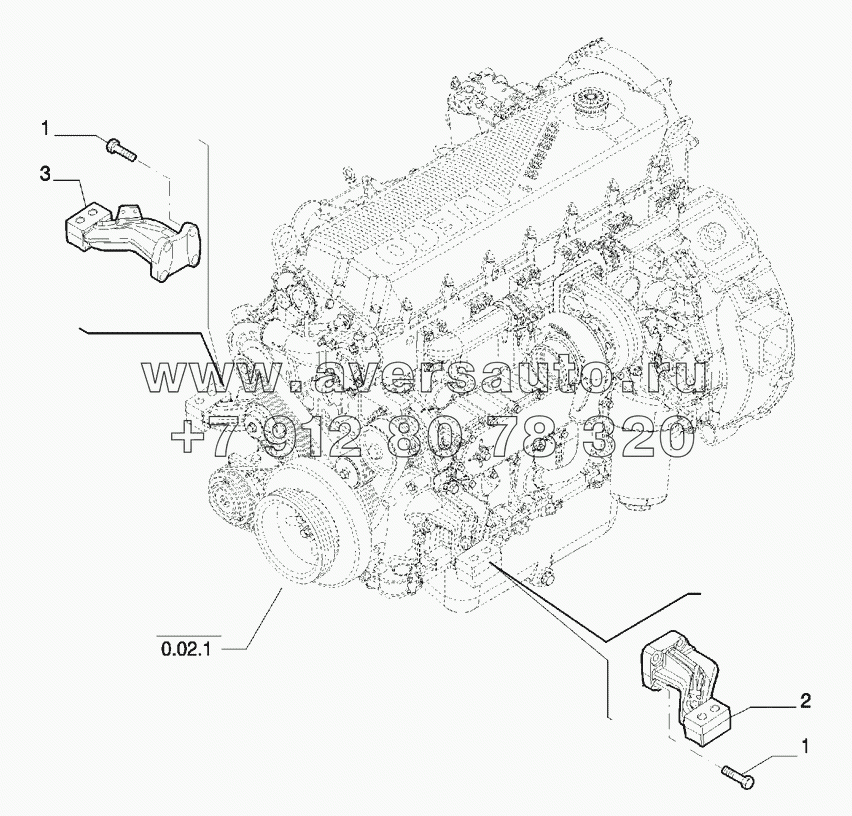 0.04.4(01) ENGINE SUSPENSION (504129590)