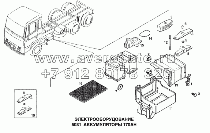 Электрооборудование, аккумуляторы