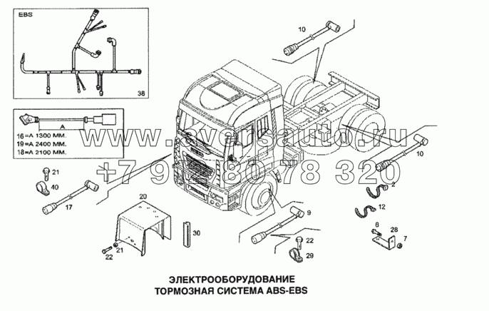 Электрооборудование, тормозная система ABS-EBS