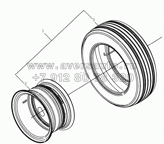 3101D6 Wheel assembly