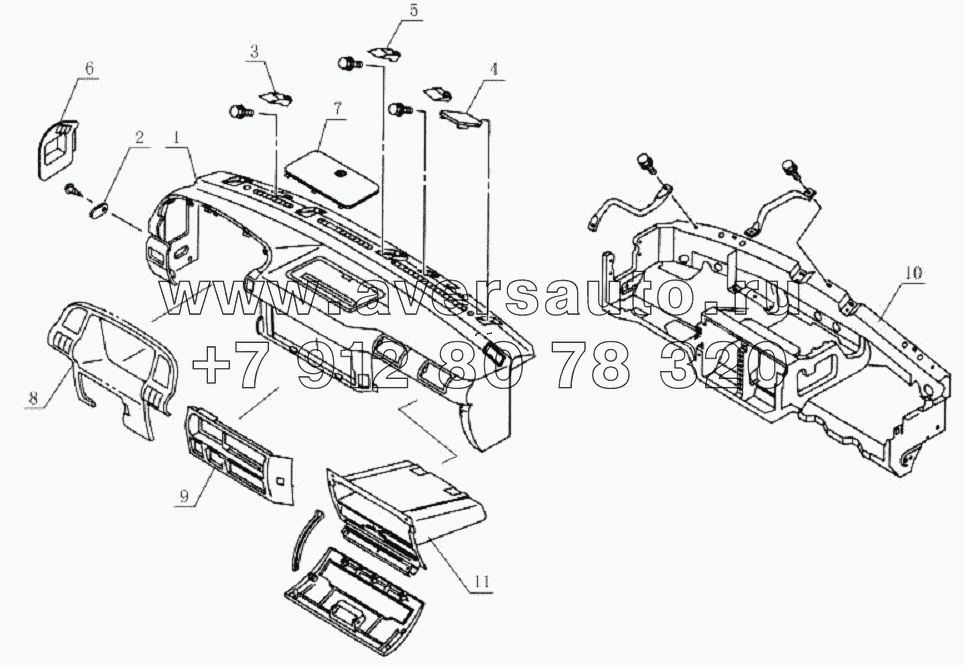 5305D114 Instrument panel assembly