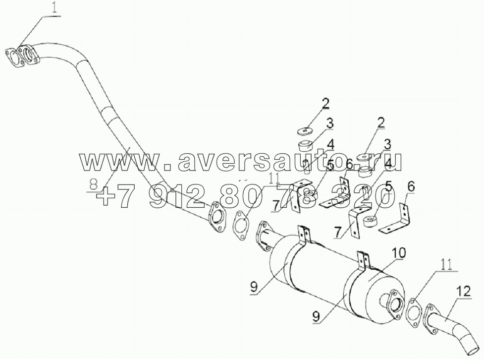 1200D126 Exhaust system