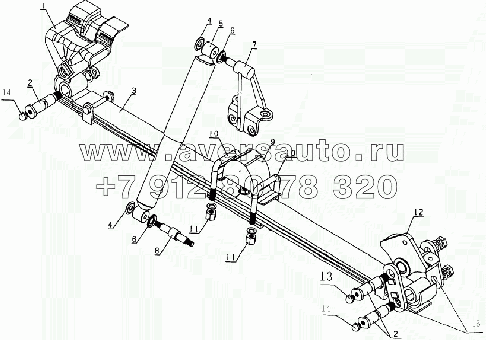 2901D4XZ Front suspension assembly