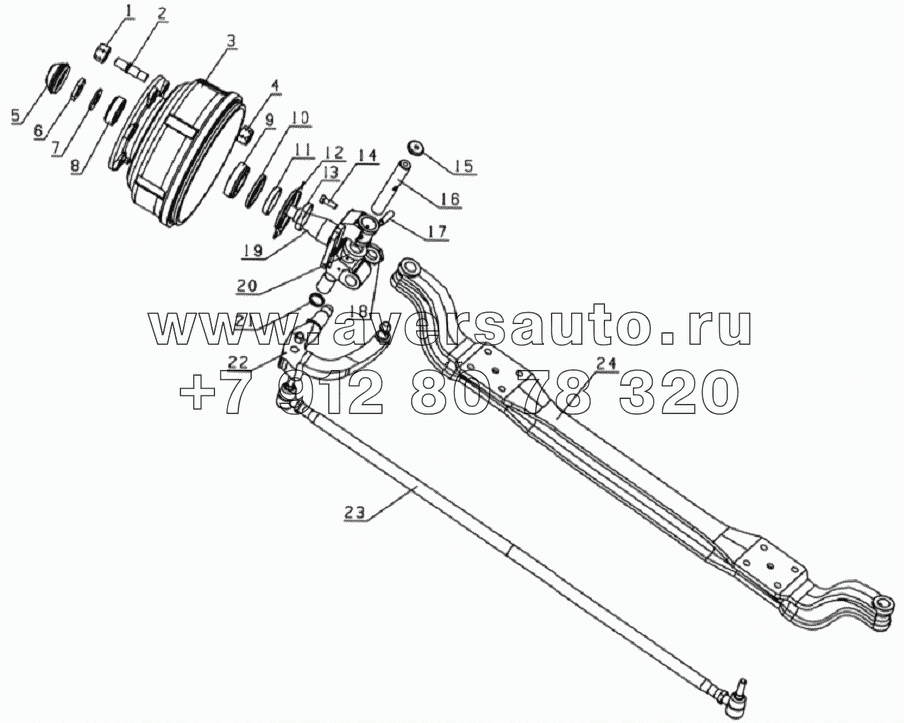 3000D120XZ Front axle assembly